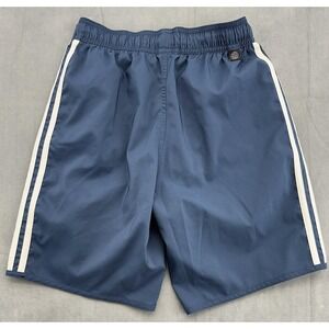 Adidas Shorts Mens XS Blue White Three Stripes Athletic Tricot Swim Liner GQ1105